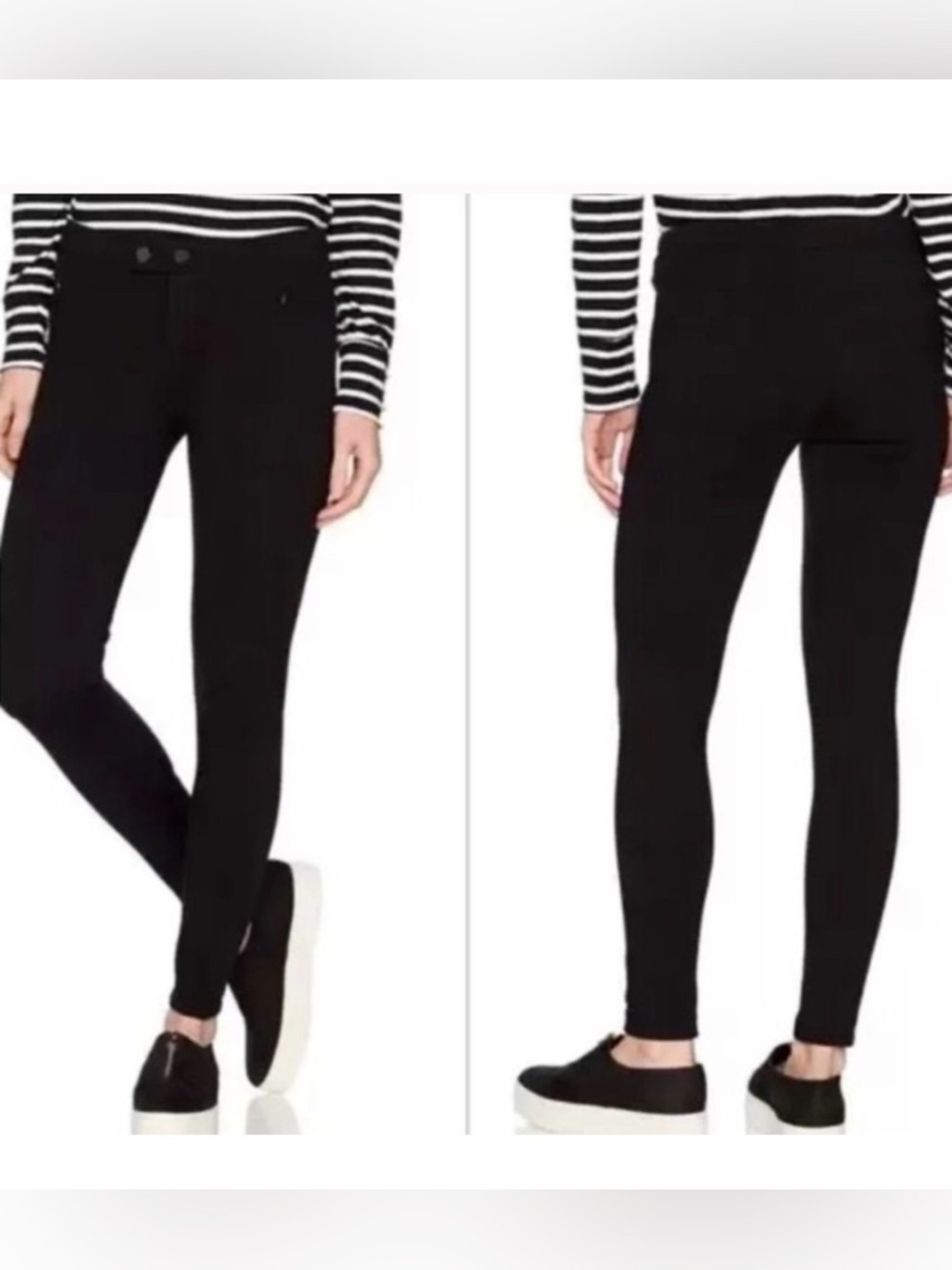 VINCE Black Ponte Skinny Legging Pants